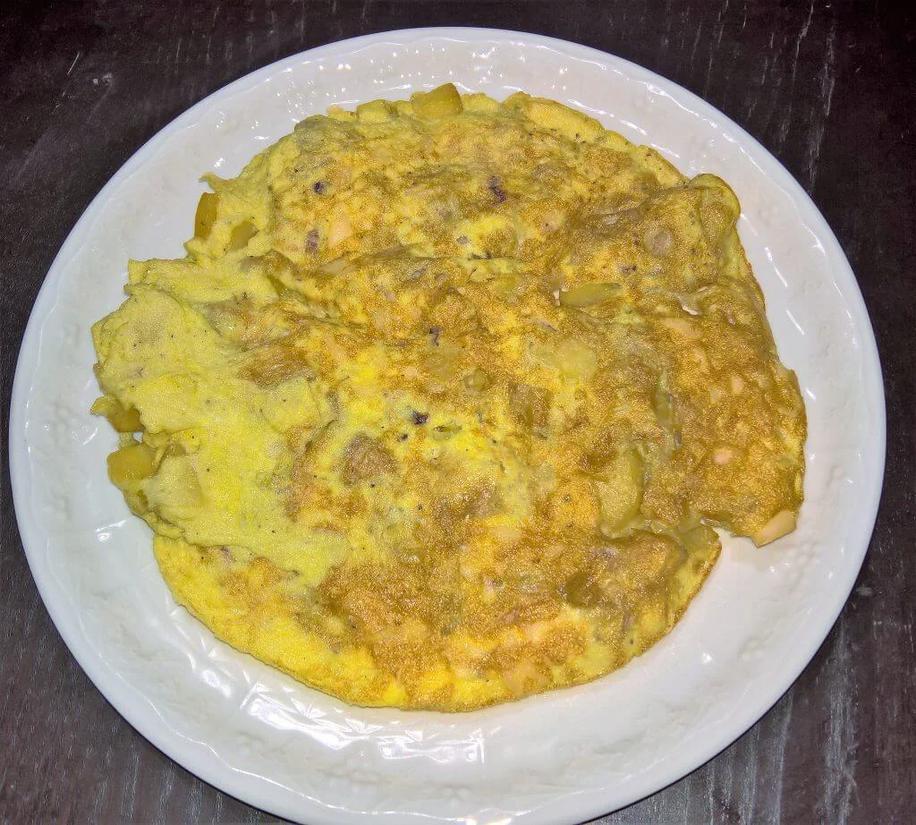 Frittata di calamari e patate